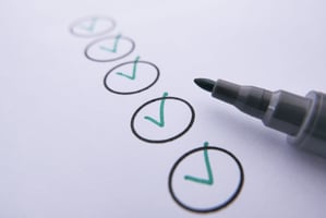 survey questionnaire with checkboxes